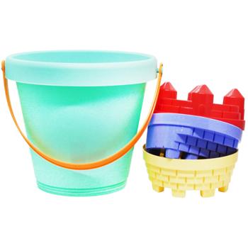 One Two Fun Sand Set Bucket with Moulds in assortment