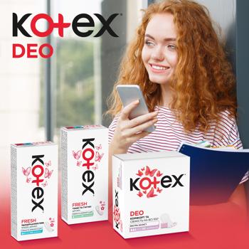 Kotex Fresh Deo Normal Plus Everyday Pads 56pcs - buy, prices for COSMOS - photo 7