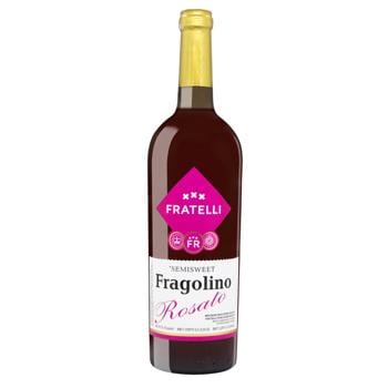 Вино Fratelli Fragolino Rosato рожеве напівсолодке 9-13% 0,75л - купити, ціни на - фото 3