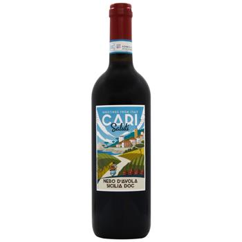 Cari Saluti Nero d'Avola DOC Dry Red Wine 13% 0.75l - buy, prices for AlcoHub - photo 1