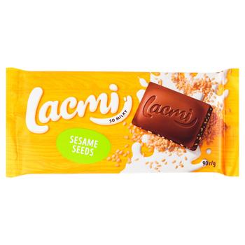 Roshen Lacmi Milk Chocolate with Sesame Seeds 90g - buy, prices for COSMOS - photo 1