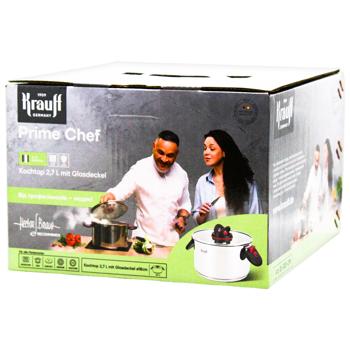 Каструля Krauff Prime Chef з кришкою 18см 2,7л