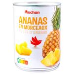 Ананас Auchan шматочки в соку 340г