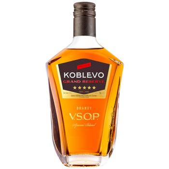 Бренди Koblevo Reserve V.S.O.P. 5 лет 40% 250мл - купить, цены на КОСМОС - фото 1