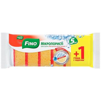 Fino Microporous Kitchen Sponges 5+1pcs - buy, prices for COSMOS - photo 1