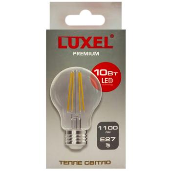 Лампа Luxel светодиодная филаментная Е27 10W А60 2700К - купить, цены на - фото 2