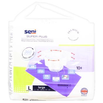 Подгузники для взрослых Seni Super Plus Large 10шт