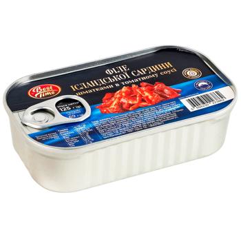 Best Time Sardine Pieces in Tomato Sauce 125g - buy, prices for Supermarket "Kharkiv" - photo 2