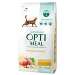 Корм сухой Optimeal с курицей для кошек 1,5кг