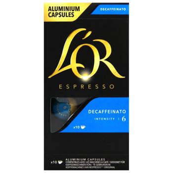 Кава в капсулах L'OR Espresso Decaffeinato без кофеїну 5,2г*10шт - купити, ціни на Епіцентр FOOD - фото 2
