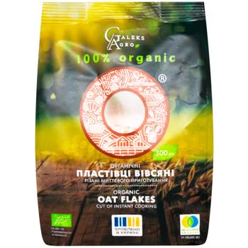 Пластівці вівсяні Galeks-Agro різані органічні 300г - купити, ціни на Grono - фото 2