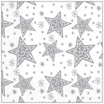 Margo Stars Three-layer Napkins 33x33cm 18pcs