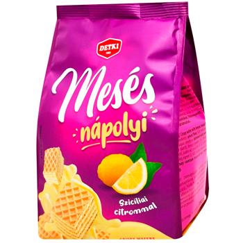 Вафлі Деткі Месес 180г лимонна начинка - купити, ціни на Cупермаркет "Харків" - фото 1