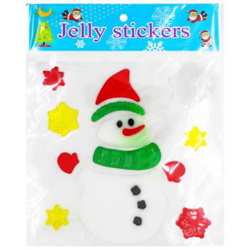 New Year's Silicone Stickers 20x20cm WGS-24100 - buy, prices for COSMOS - photo 4