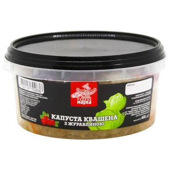 Салат Чудова Марка Капуста квашена з журавлиною 400г - купити, ціни на Епіцентр FOOD - фото 1