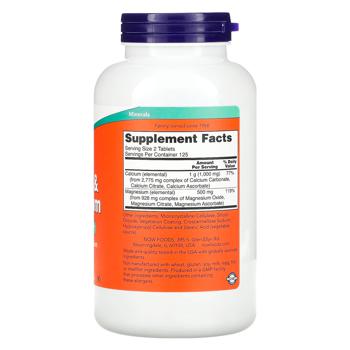 Now Foods Calcium & Magnesium 250 tablets - buy, prices for Biotus - photo 2