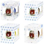 Куля ялинкова Символ року скляна уп. 65мм