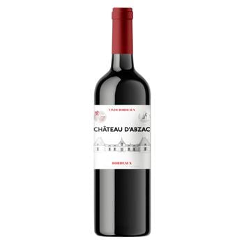 Chateau D’abzac AOP Bordeaux Red Dry Wine 13% 0.75l - buy, prices for - photo 1