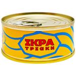Икра трески пробойная соленая 80г