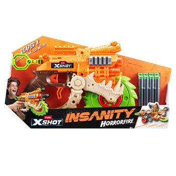 Zuru X-Shot Insanity Horrorfire Reaper-X Blaster 8 Cartridges