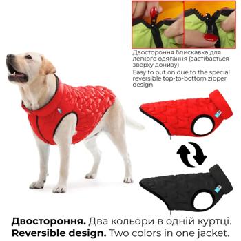 Курточка для собак AiryVest Uni р.S38 червоний-чорний - купити, ціни на MasterZoo - фото 3