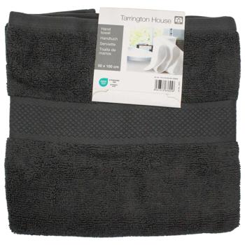 Tarrington House Anthracite Hand Towel 50x100cm - buy, prices for METRO - photo 1