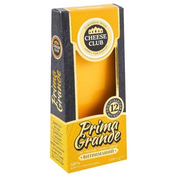Сыр Cheese Club Прима Гранде выдержанный твердый 50% 150г - купить, цены на Auchan - фото 3