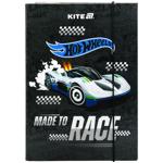 Папка для тетрадей Kite Hot Wheels на резинке картон В5
