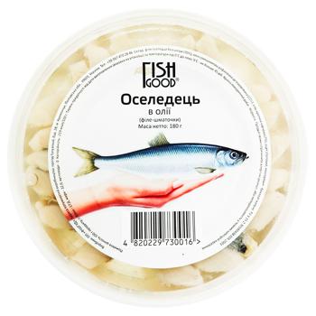 Fish Good Herring Fillet Pieces in Oil 180g - buy, prices for Supermarket "Kharkiv" - photo 2