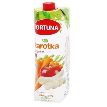 Fortuna Karotka Carrot, Banana, Apple Juice 1l - buy, prices for NOVUS - photo 1