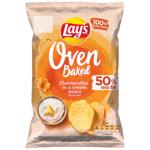 Чипси Lay's Oven Baked картопляні зі смаком лисичок у сметані 110г