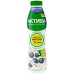 Бифидойогурт Активиа Черника-злаки 1,2% 500г