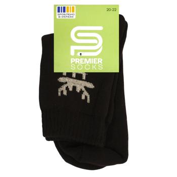Носки детские Premier Socks махровые с оленем р.20-22 коричневый - купить, цены на NOVUS - фото 1