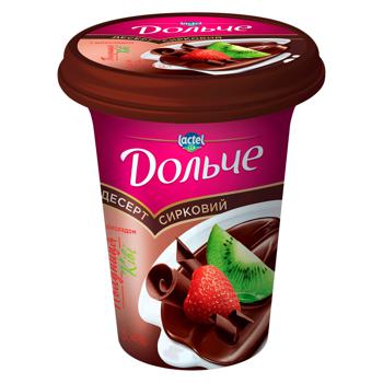 Dolce Strawberry-kiwi with Chocolate Dessert 3.4% 300g - buy, prices for MegaMarket - photo 1