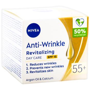 Nivea Anti-Wrinkle + Revitalizing Day Face Cream 55+ 50ml - buy, prices for NOVUS - photo 3