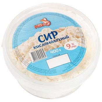 Сир кисломолочний Мілкін 9% 400г