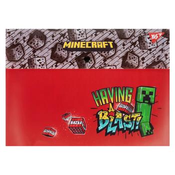 Папка-конверт Yes Minecraft на кнопці А4 - купити, ціни на MasterZoo - фото 1