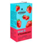 Напиток винный WineBerry Клубника красный 7,8% 1л
