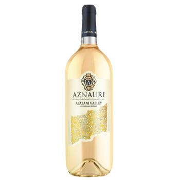 Aznauri Alazan Valley White Semi Sweet Wine 9-13% 1.5l - buy, prices for ULTRAMARKET - photo 1