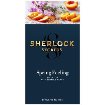 Чай черный Sherlock Secrets Spring Feeling с тимьяном и ароматом персика 1,8г*22шт - купить, цены на - фото 3