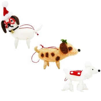 Підвіска Actuel Собачка пластик 12.5 см в асортименті - купить, цены на Auchan - фото 1