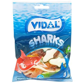 Цукерки Vidal Акули желейні 90г - купити, ціни на КОСМОС - фото 1