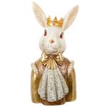 Декоративна статуетка Кролик бюст із золотою поталлю 24.5*20.5*45.5см 419-339 BONADI 1 шт