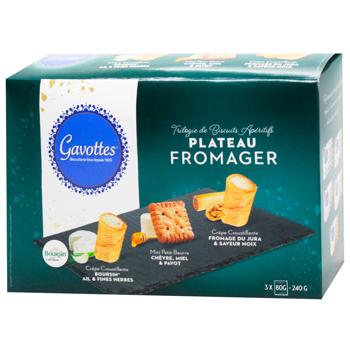 Набор печенья Gavottes Plateau Fromager ассорти 240г - купить, цены на WINETIME - фото 1