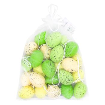 Набір великодніх підвісок Яйце в мішечку 3*4см 24шт в асортименті - купити, ціни на ULTRAMARKET - фото 2