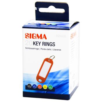 Бейдж Sigma для ключів 20шт