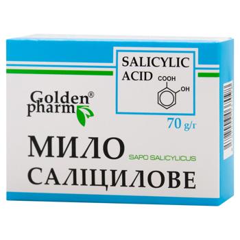 Мило тверде Golden Pharm Саліцилове 70г - купити, ціни на - фото 1