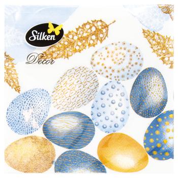 Silken Paper Napkins Easter Fantasy 33x33cm 18pcs - buy, prices for - photo 1