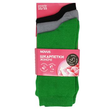 Novus Accent Set of Long Women's Socks s.23-25 3 Pairs