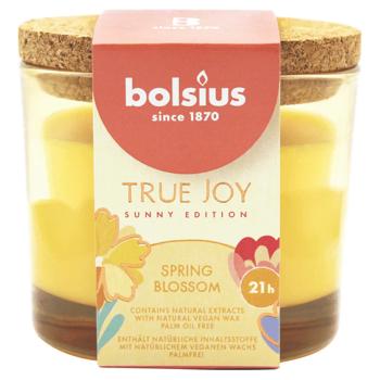 Свеча Bolsius Spring Blossom с крышкой в ​​стекле 66/83